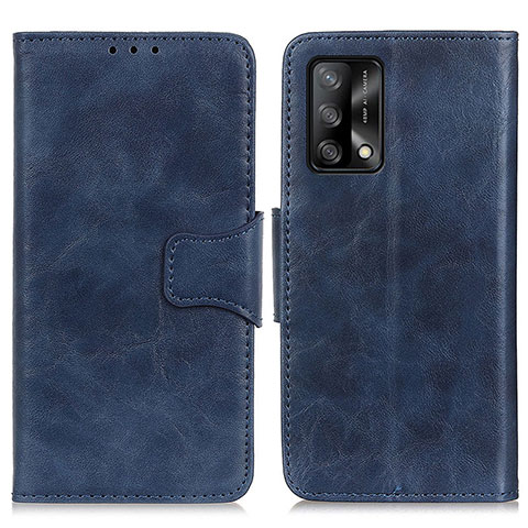 Coque Portefeuille Livre Cuir Etui Clapet M02L pour Oppo A74 4G Bleu