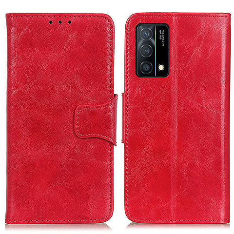 Coque Portefeuille Livre Cuir Etui Clapet M02L pour Oppo K9 5G Rouge