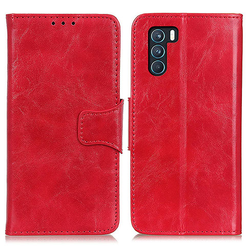 Coque Portefeuille Livre Cuir Etui Clapet M02L pour Oppo K9 Pro 5G Rouge