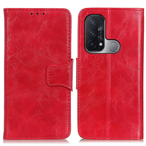 Coque Portefeuille Livre Cuir Etui Clapet M02L pour Oppo Reno5 A Rouge