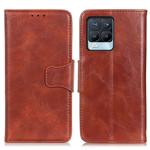 Coque Portefeuille Livre Cuir Etui Clapet M02L pour Realme 8 Pro Marron