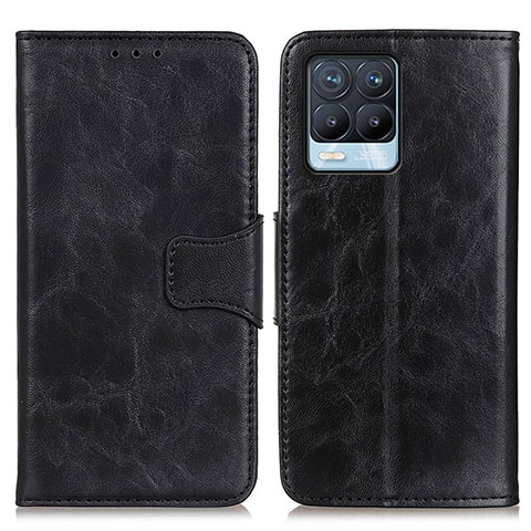 Coque Portefeuille Livre Cuir Etui Clapet M02L pour Realme 8 Pro Noir