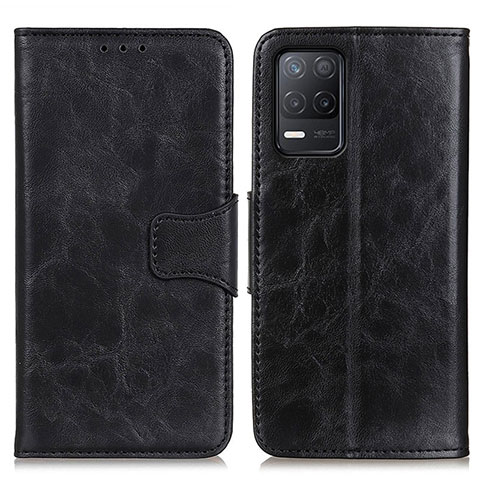 Coque Portefeuille Livre Cuir Etui Clapet M02L pour Realme 9 5G India Noir