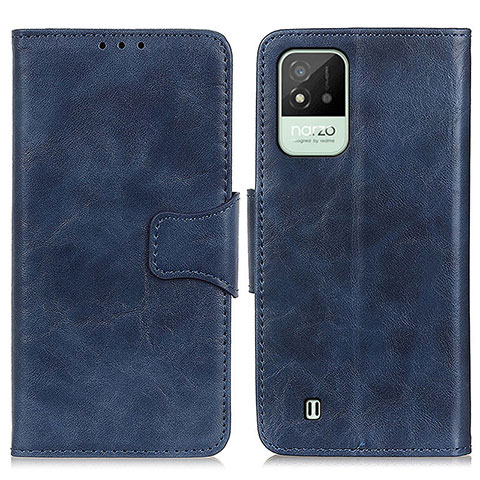 Coque Portefeuille Livre Cuir Etui Clapet M02L pour Realme C20A Bleu