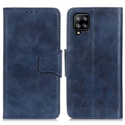 Coque Portefeuille Livre Cuir Etui Clapet M02L pour Samsung Galaxy A22 4G Bleu