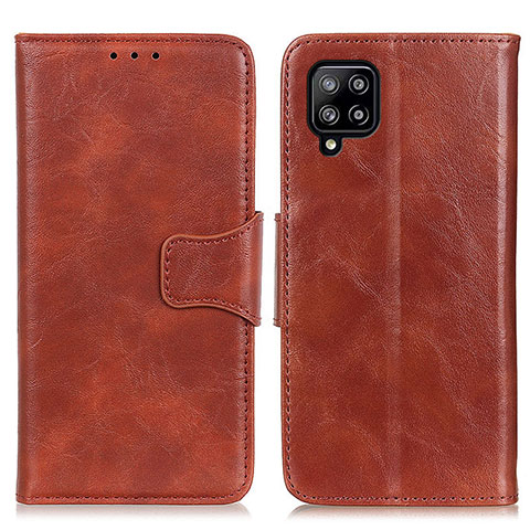 Coque Portefeuille Livre Cuir Etui Clapet M02L pour Samsung Galaxy A22 4G Marron