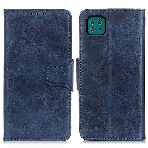 Coque Portefeuille Livre Cuir Etui Clapet M02L pour Samsung Galaxy A22s 5G Bleu