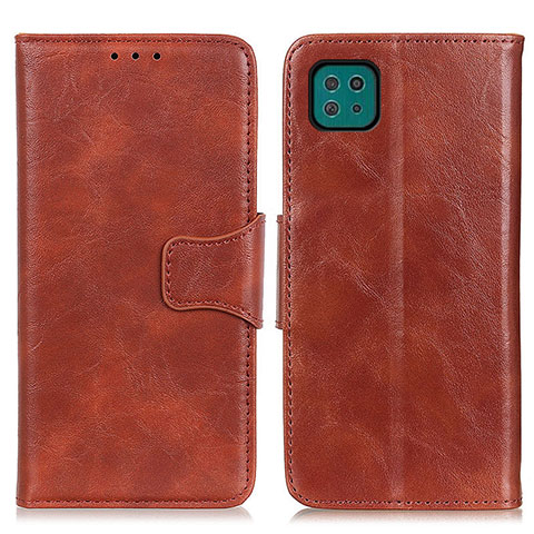 Coque Portefeuille Livre Cuir Etui Clapet M02L pour Samsung Galaxy A22s 5G Marron