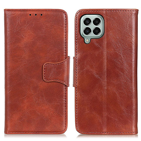 Coque Portefeuille Livre Cuir Etui Clapet M02L pour Samsung Galaxy M33 5G Marron