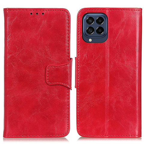 Coque Portefeuille Livre Cuir Etui Clapet M02L pour Samsung Galaxy M53 5G Rouge