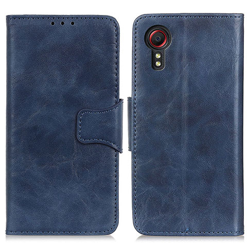 Coque Portefeuille Livre Cuir Etui Clapet M02L pour Samsung Galaxy XCover 5 SM-G525F Bleu