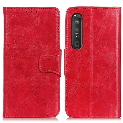 Coque Portefeuille Livre Cuir Etui Clapet M02L pour Sony Xperia 1 III Rouge