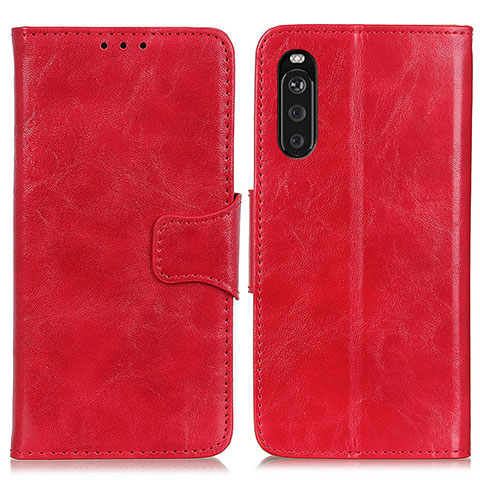 Coque Portefeuille Livre Cuir Etui Clapet M02L pour Sony Xperia 10 III Lite Rouge