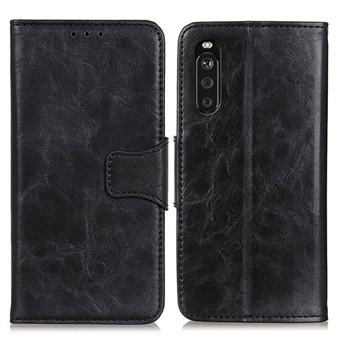 Coque Portefeuille Livre Cuir Etui Clapet M02L pour Sony Xperia 10 III SO-52B Noir