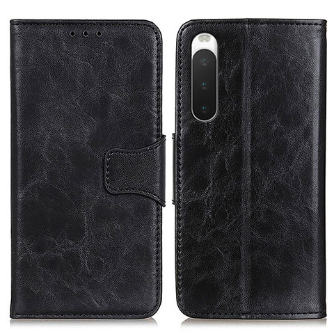 Coque Portefeuille Livre Cuir Etui Clapet M02L pour Sony Xperia 10 IV Noir