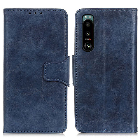 Coque Portefeuille Livre Cuir Etui Clapet M02L pour Sony Xperia 5 III Bleu