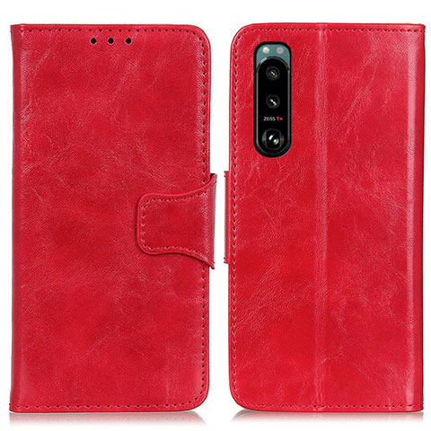 Coque Portefeuille Livre Cuir Etui Clapet M02L pour Sony Xperia 5 III Rouge