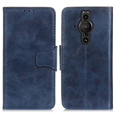 Coque Portefeuille Livre Cuir Etui Clapet M02L pour Sony Xperia PRO-I Bleu