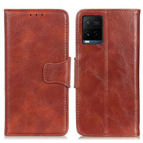 Coque Portefeuille Livre Cuir Etui Clapet M02L pour Vivo Y21a Marron