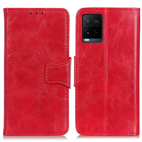 Coque Portefeuille Livre Cuir Etui Clapet M02L pour Vivo Y21t Rouge