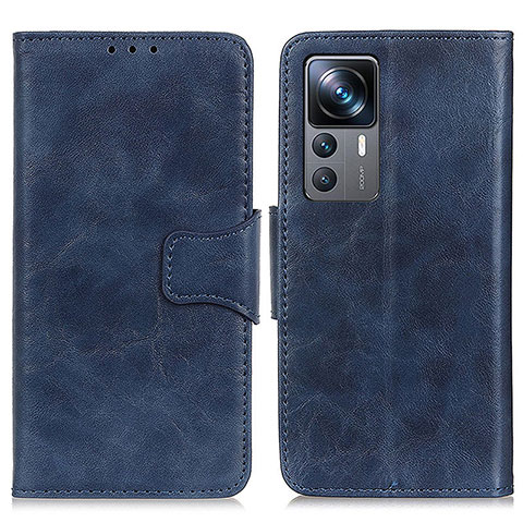 Coque Portefeuille Livre Cuir Etui Clapet M02L pour Xiaomi Mi 12T 5G Bleu