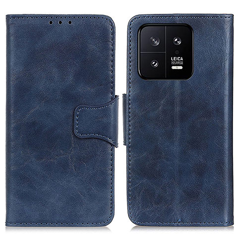 Coque Portefeuille Livre Cuir Etui Clapet M02L pour Xiaomi Mi 13 5G Bleu