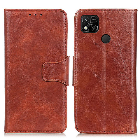 Coque Portefeuille Livre Cuir Etui Clapet M02L pour Xiaomi POCO C3 Marron