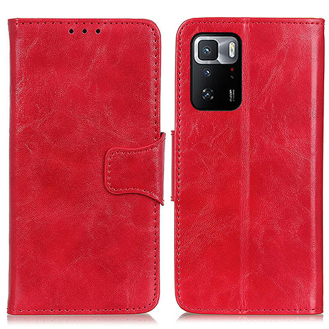 Coque Portefeuille Livre Cuir Etui Clapet M02L pour Xiaomi Poco X3 GT 5G Rouge