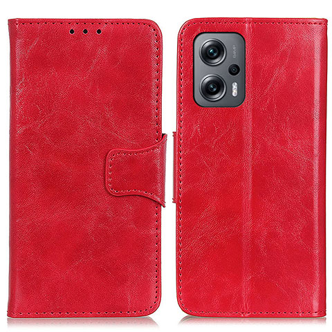 Coque Portefeuille Livre Cuir Etui Clapet M02L pour Xiaomi Poco X4 GT 5G Rouge