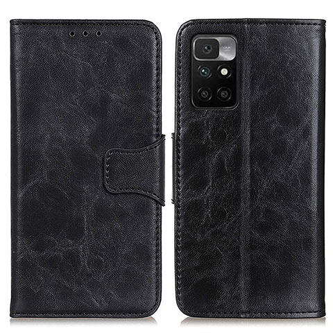 Coque Portefeuille Livre Cuir Etui Clapet M02L pour Xiaomi Redmi 10 (2022) Noir