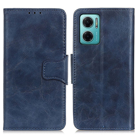 Coque Portefeuille Livre Cuir Etui Clapet M02L pour Xiaomi Redmi 10 5G Bleu