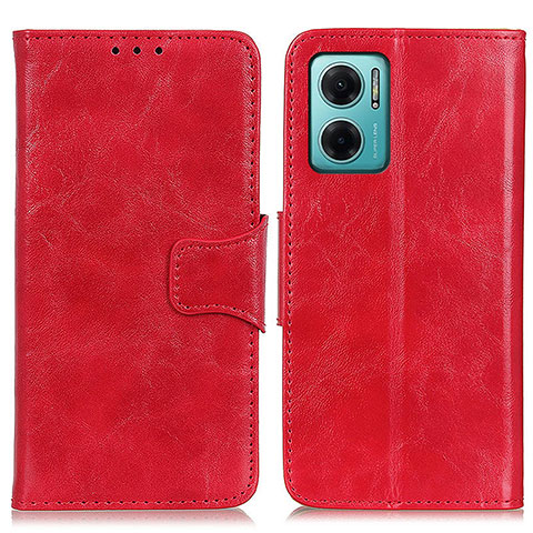 Coque Portefeuille Livre Cuir Etui Clapet M02L pour Xiaomi Redmi 10 5G Rouge