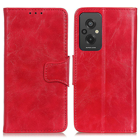 Coque Portefeuille Livre Cuir Etui Clapet M02L pour Xiaomi Redmi 11 Prime 4G Rouge