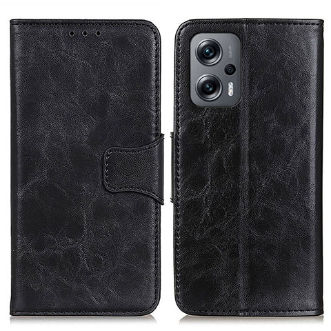 Coque Portefeuille Livre Cuir Etui Clapet M02L pour Xiaomi Redmi K50i 5G Noir