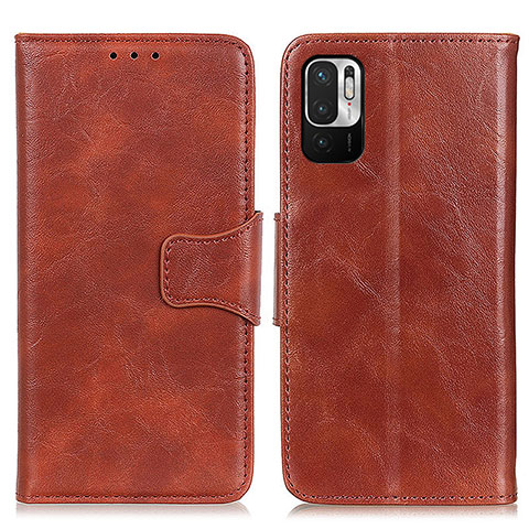 Coque Portefeuille Livre Cuir Etui Clapet M02L pour Xiaomi Redmi Note 10 JE 5G Marron