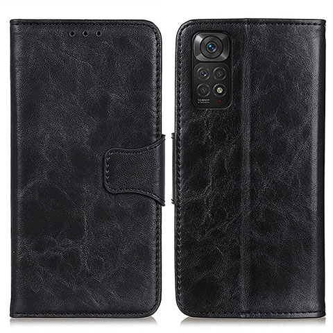 Coque Portefeuille Livre Cuir Etui Clapet M02L pour Xiaomi Redmi Note 11 4G (2022) Noir