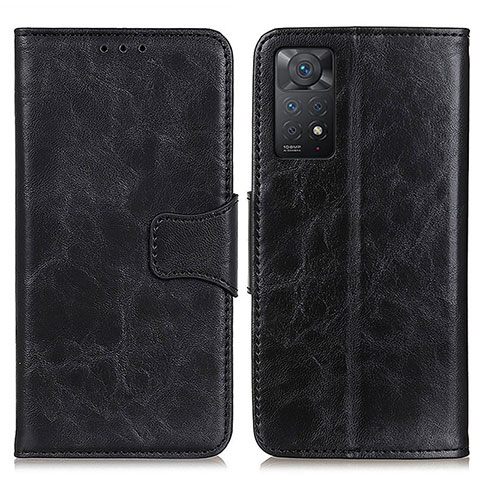 Coque Portefeuille Livre Cuir Etui Clapet M02L pour Xiaomi Redmi Note 11 Pro 4G Noir