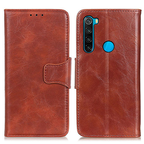 Coque Portefeuille Livre Cuir Etui Clapet M02L pour Xiaomi Redmi Note 8 (2021) Marron