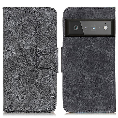 Coque Portefeuille Livre Cuir Etui Clapet M03L pour Google Pixel 6 Pro 5G Noir