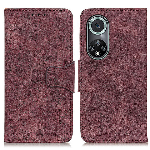 Coque Portefeuille Livre Cuir Etui Clapet M03L pour Huawei Honor 50 Pro 5G Violet