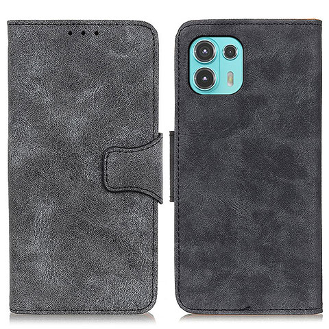 Coque Portefeuille Livre Cuir Etui Clapet M03L pour Motorola Moto Edge 20 Lite 5G Noir