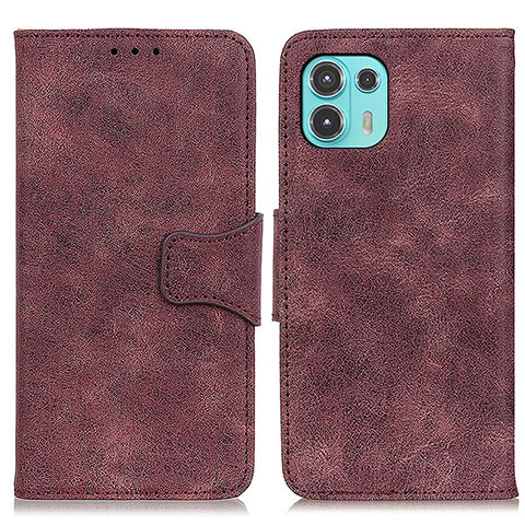 Coque Portefeuille Livre Cuir Etui Clapet M03L pour Motorola Moto Edge 20 Lite 5G Violet