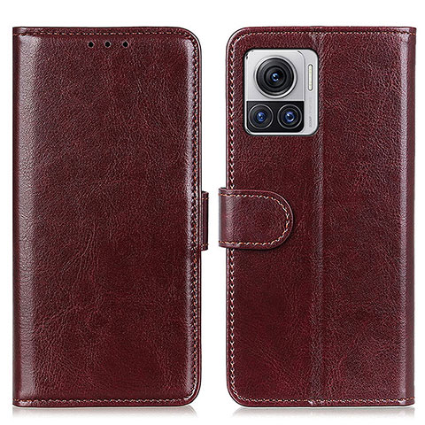 Coque Portefeuille Livre Cuir Etui Clapet M03L pour Motorola Moto Edge 30 Ultra 5G Marron