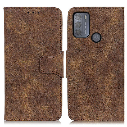 Coque Portefeuille Livre Cuir Etui Clapet M03L pour Motorola Moto G50 Marron