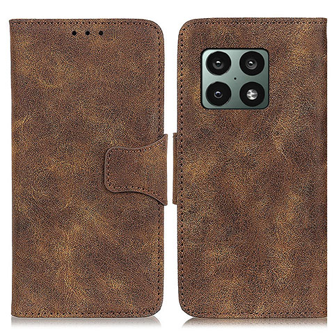 Coque Portefeuille Livre Cuir Etui Clapet M03L pour OnePlus 10 Pro 5G Marron