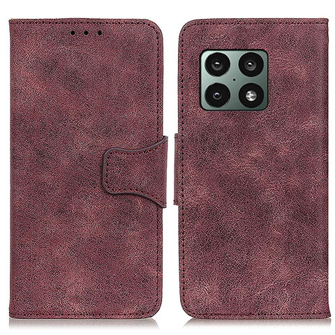 Coque Portefeuille Livre Cuir Etui Clapet M03L pour OnePlus 10 Pro 5G Violet