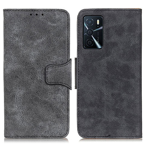 Coque Portefeuille Livre Cuir Etui Clapet M03L pour Oppo A54s Noir