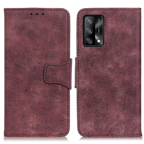 Coque Portefeuille Livre Cuir Etui Clapet M03L pour Oppo A74 4G Violet