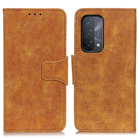 Coque Portefeuille Livre Cuir Etui Clapet M03L pour Oppo A74 5G Kaki