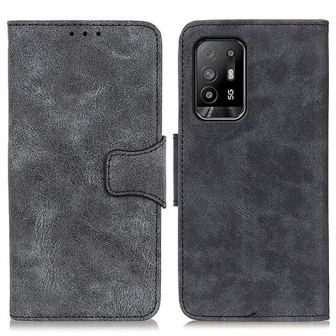 Coque Portefeuille Livre Cuir Etui Clapet M03L pour Oppo A94 5G Noir